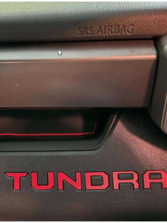 Advanced Trims Other - RED DASHBOARD LETTERS FOR TUNDRA 2022 2023 2024 DASH INSERT NOT DECALS